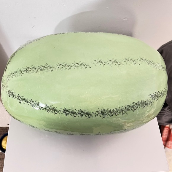 Large Ceramic Realistic Watermelon Serving Decorative Bowl 14" - Picture 6 of 6
